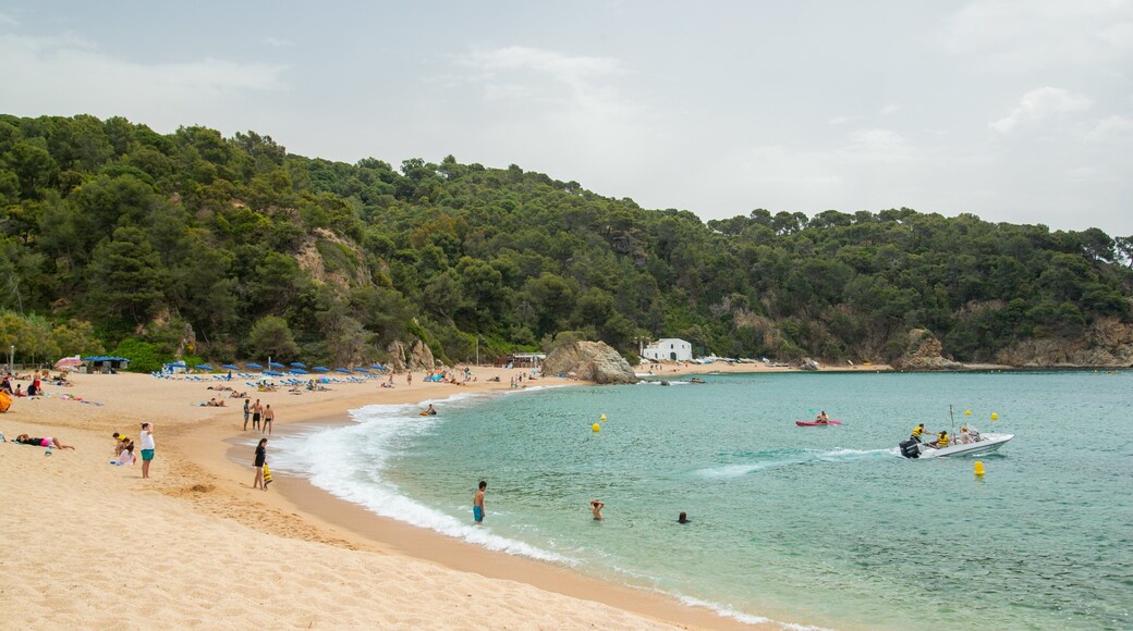 Cala Canyelles Beach which includes a beach and general coastal views