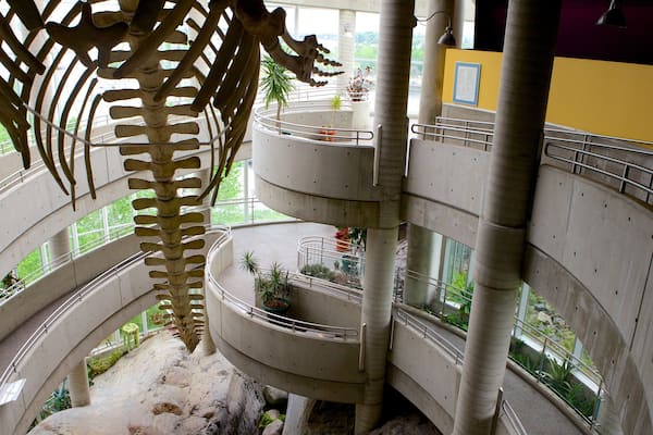 Science North mettant en vedette vues intérieures