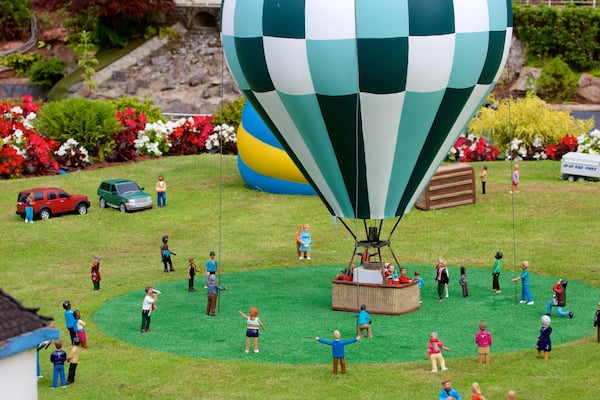 Babbacombe Model Village and Gardens showing a small town or village, a garden and outdoor art