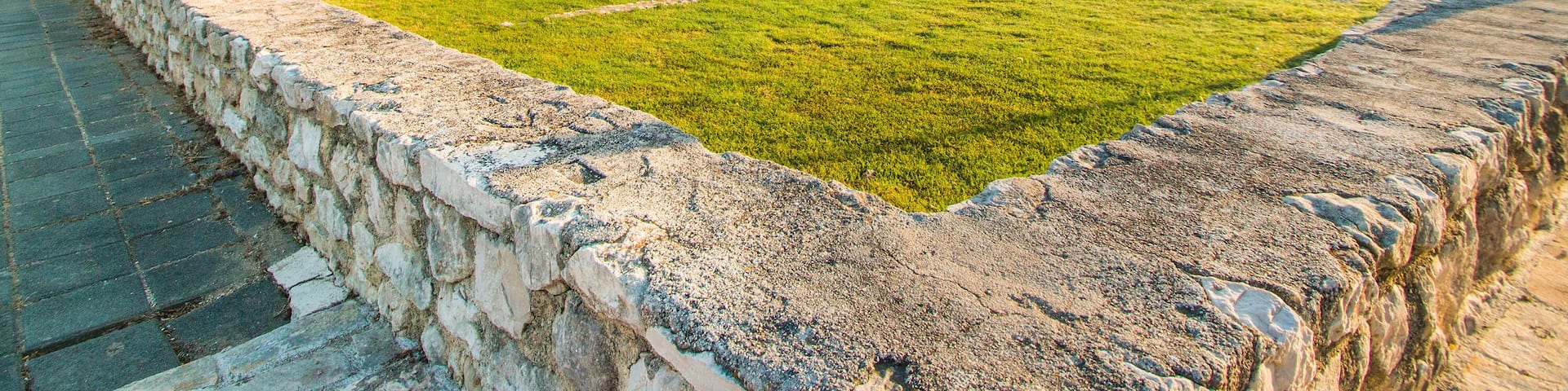 PHAX50 Medieval church of Holy Cross from 9th century and archaeological site in historic town of Nin, Dalmatia, Croatia