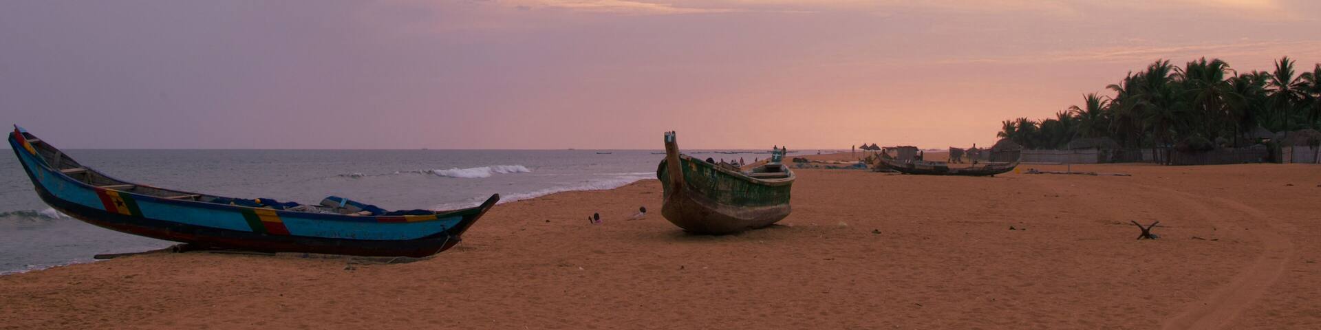 Beautiful view of a beach in Grand-Popo, Benin