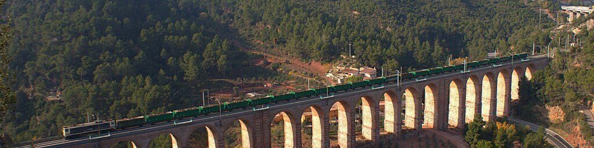 Ja feia temps que ho tenia en ment, però no era capaç de fer l'esforç per anar a enxampar el tren de fustes Manresa -> València -FSL (la irregularitat del servei potser sigui el motiu) en el pont d'Olesa de Montserrat, era qüestió de temps. Amb motiu de la pujada de l'herbicida em va servir d'excusa per matar dos ocells d'un sol tret, tot i que el sol ja el tenia a l'altra banda no va ser motiu per desaprofitar l'ocasió.