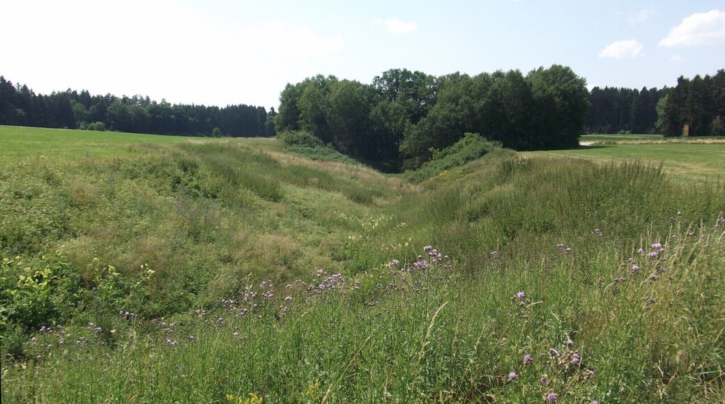 Ponordoline mit langem Zubringer-Graben