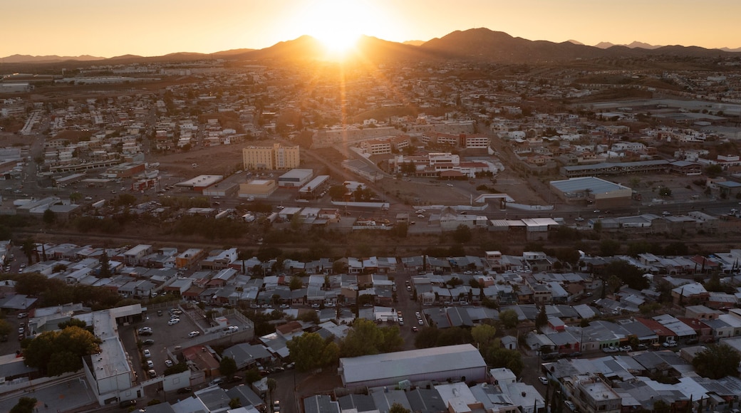 Afternoon view of housing around central Nogales, Sonora, Mexico.
