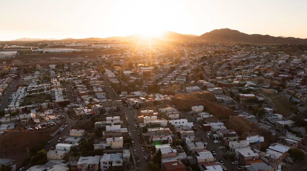 Afternoon view of housing around central Nogales, Sonora, Mexico.