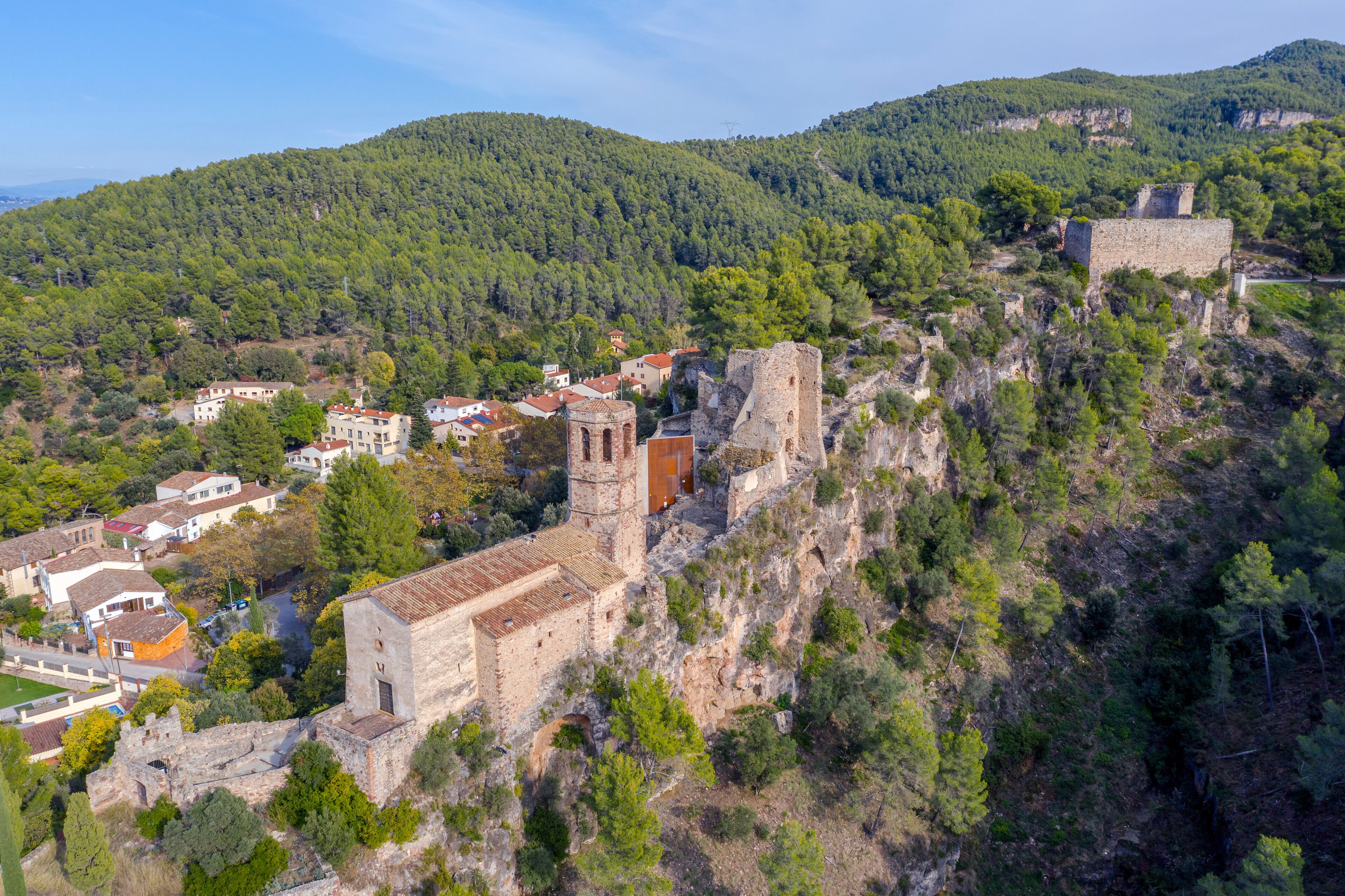 Gelida Castle in the province of Barcelona Spain