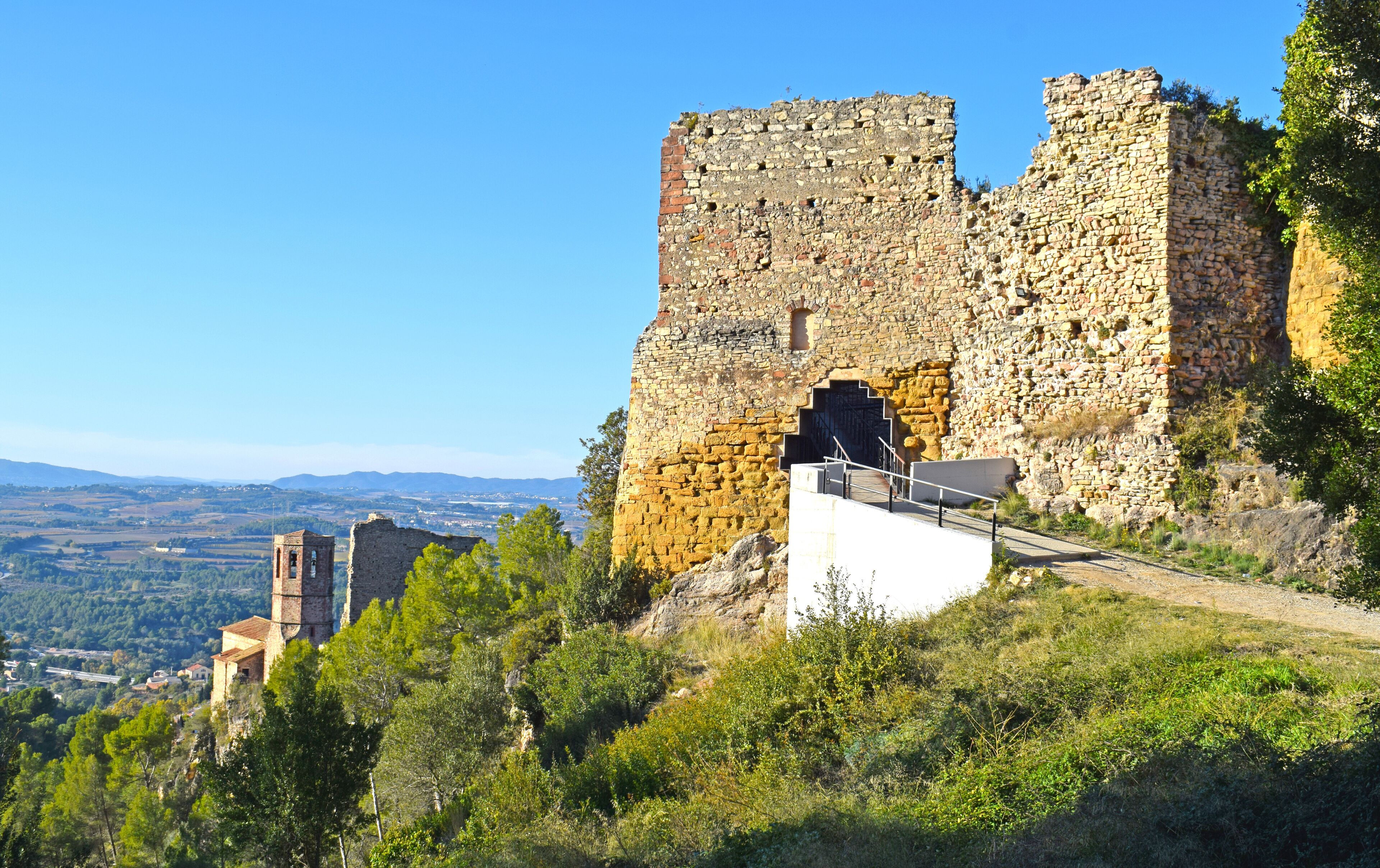 Castillo de Gelida en provincia de Barcelona España