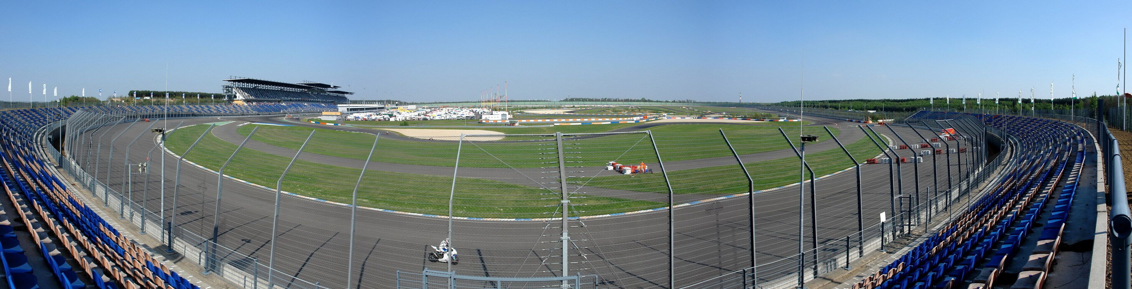 EuroSpeedway Lausitz, panoramic view, Turn 3