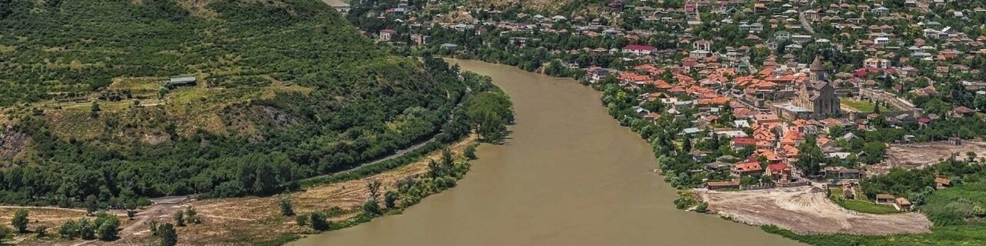 July 2010
Mtskheta, Georgia
Mtskheta is one of the oldest cities in Georgia and it is located some 20 km north of the capital Tbilisi at the confluence of the Aragvi (on the right) to the river Mtkvari (also known as Kura). It is considered as a birthplace of Christianity in Georgia and was the capital of early Georgian kingdoms in 5th century A.D.
In the picture taken from near historical Jvari monastery you can clearly see the Svetitskhoveli cathedral from 11th century.
The place has became in 1994 UNESCO World Heritage Site.
#unesco