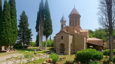 Telavi, Georgia - JUNE 15, 2018: Ikalto Monastery. a famous Historic site in Telavi, Kakheti, Georgia.