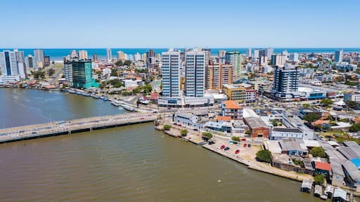Tramandaí - RS. Aerial view of Tramandai city and beach - Rio Grande do Sul – Brazil