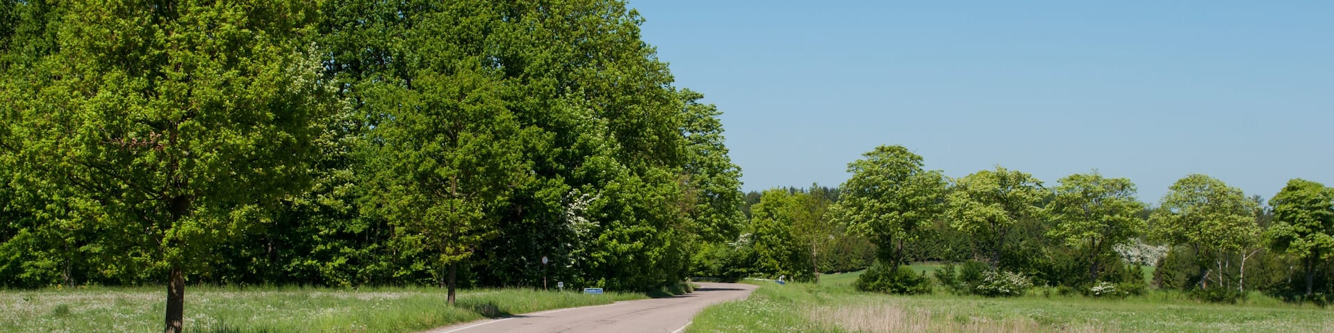 Hyrebakken road between Allerod and Farum in Denmark