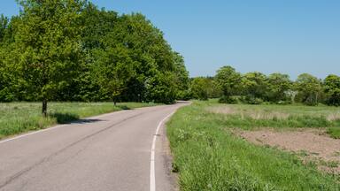 Hyrebakken road between Allerod and Farum in Denmark