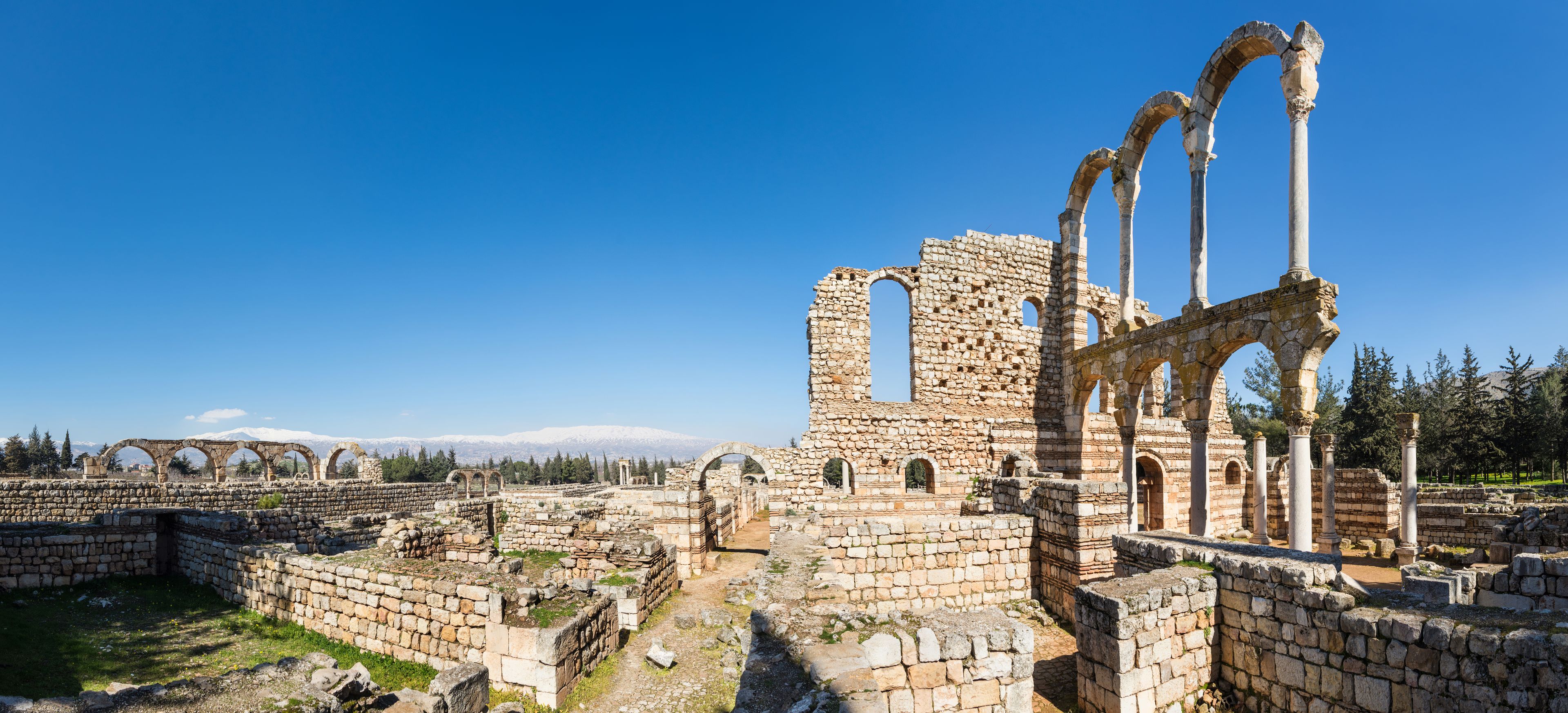 The Great Palace, Umayyad City ruins in Anjar, Lebanon