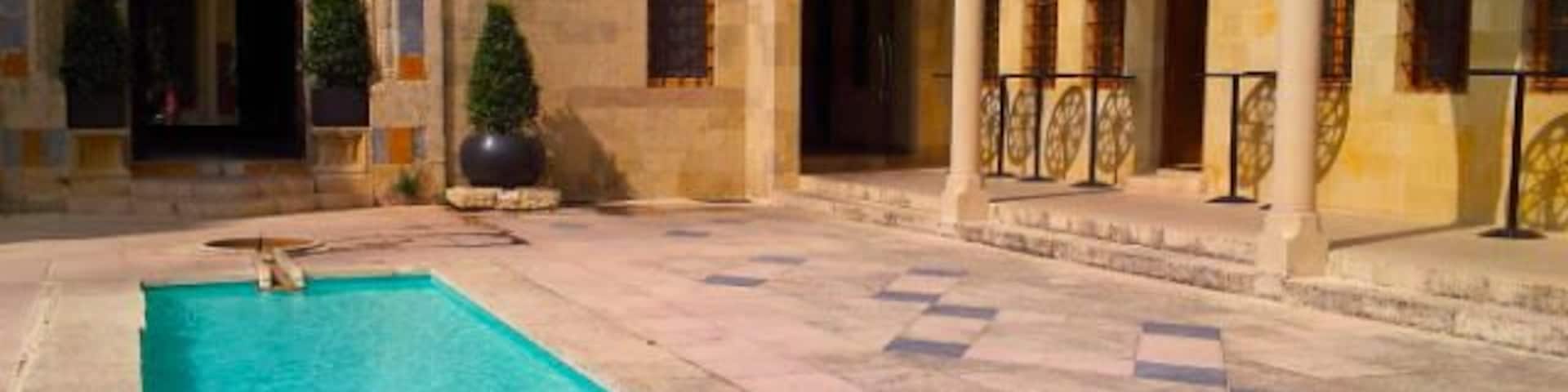 This palace is a beautiful 19th century castle that has been restored into a hotel. The historic architecture and surrounding views makes this a worthy visit.