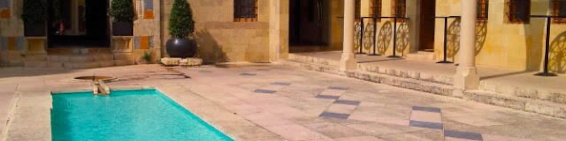 This palace is a beautiful 19th century castle that has been restored into a hotel. The historic architecture and surrounding views makes this a worthy visit.