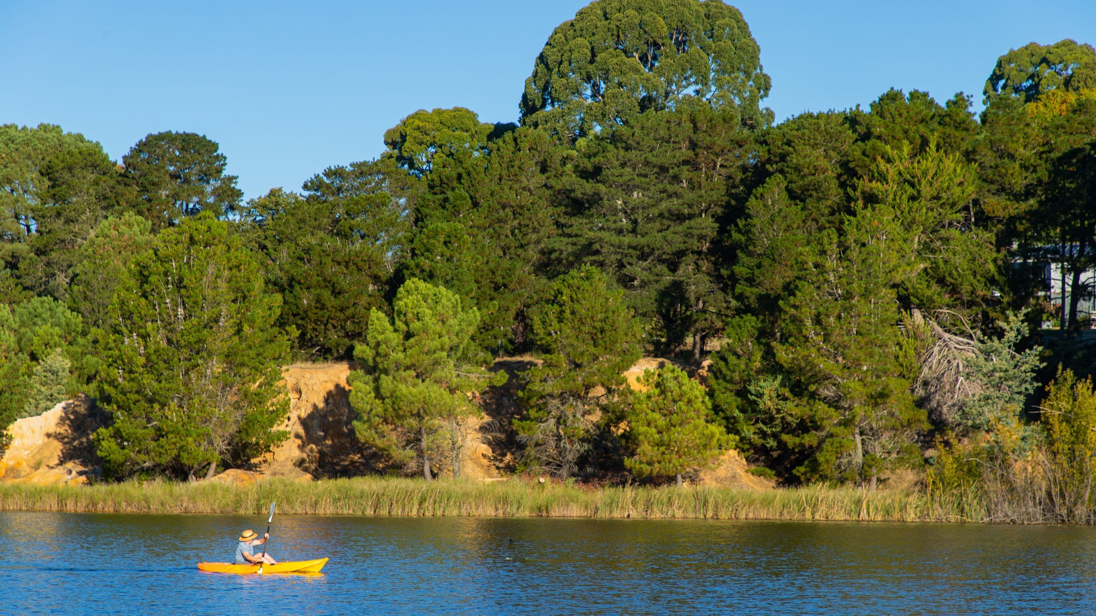 Lake Sambell showing kayaking or canoeing and a lake or waterhole