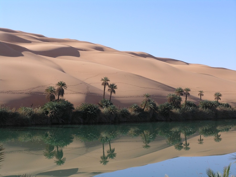 The Dawada Lakes in the Awbari Sand Sea Libya