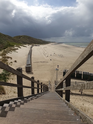 A viewpoint at Zoutelande in Zeeland Holland