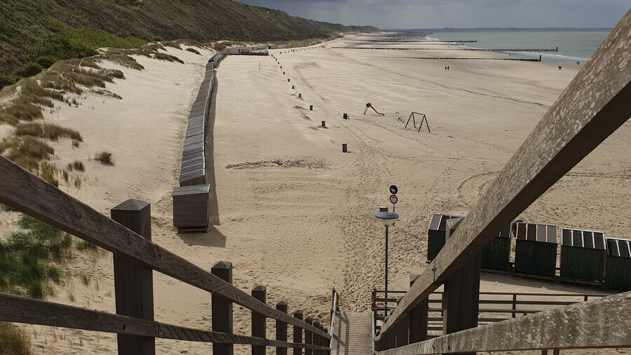 A viewpoint at Zoutelande in Zeeland Holland