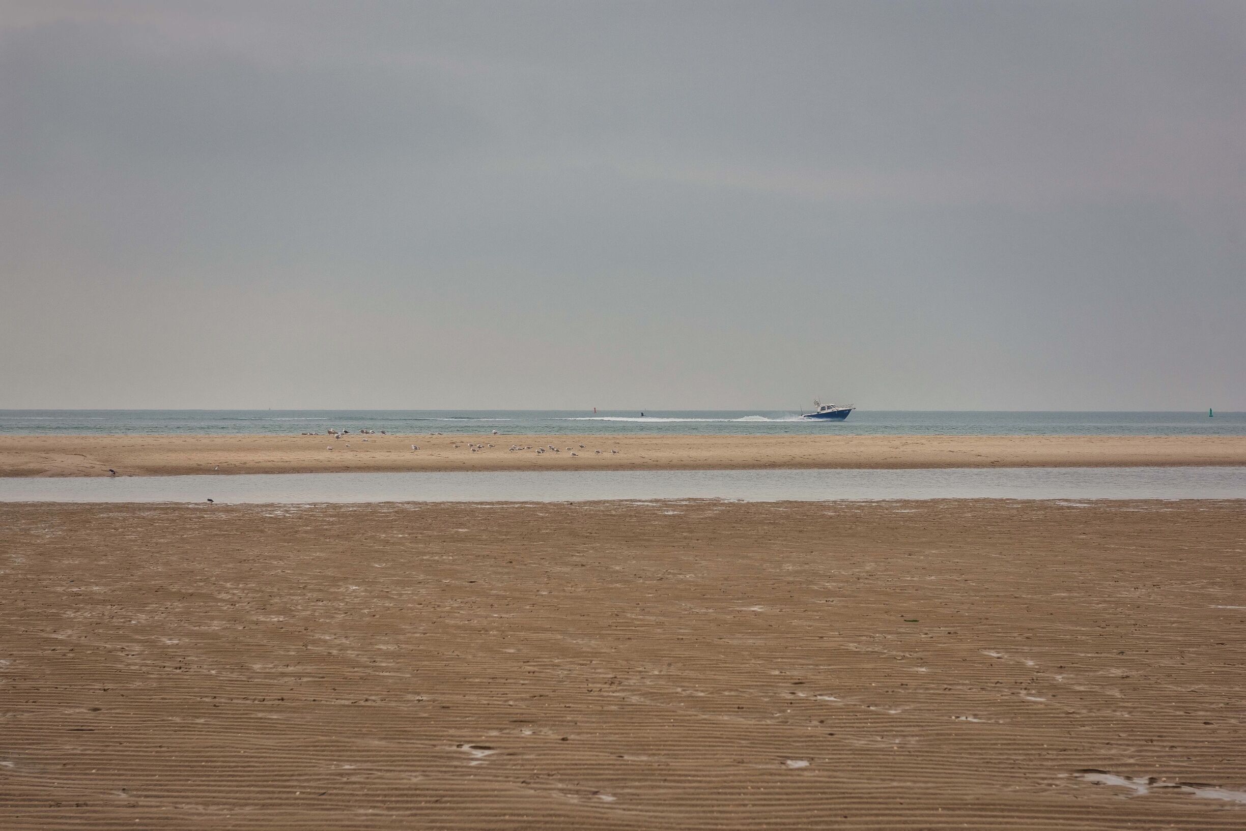 The sea & beach after summer