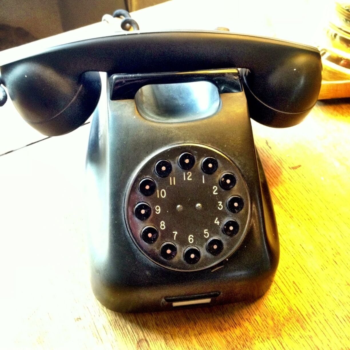 Strange Old telephone with 12 digits instead of 10. 