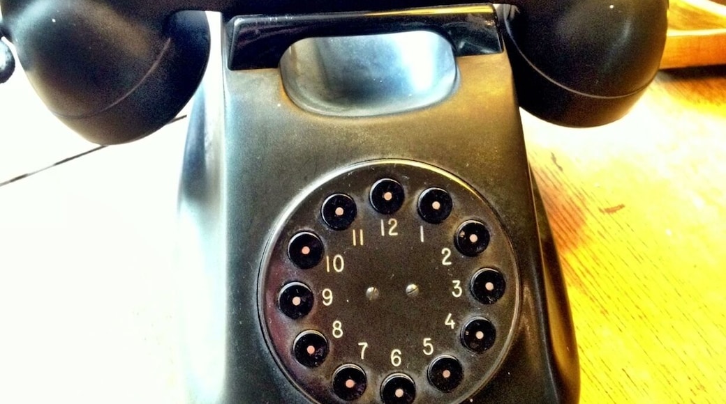 Strange Old telephone with 12 digits instead of 10.