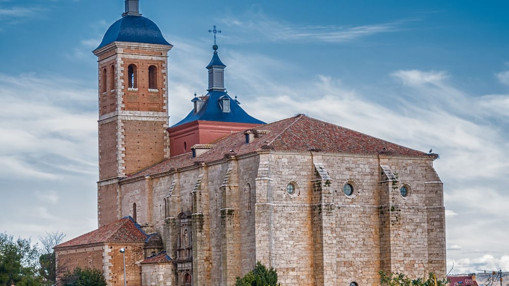 Church of Our Lady of the Assumption, Meco, Spain. Declared historical artistic monument. Rear view.