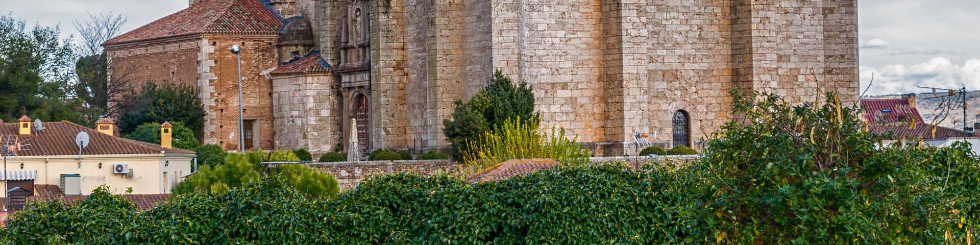 Church of Our Lady of the Assumption, Meco, Spain. Declared historical artistic monument. Rear view.