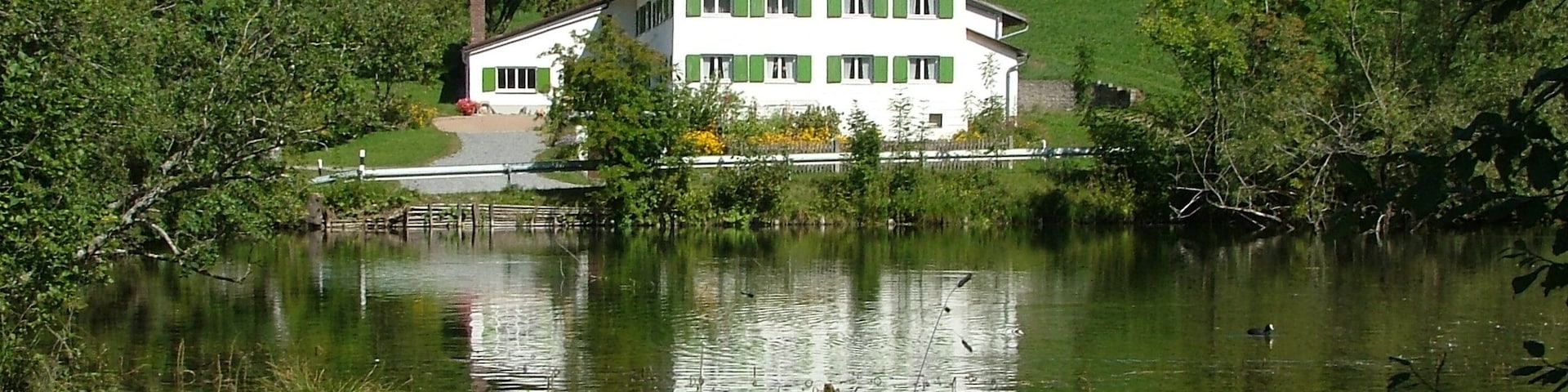 400 m nach der Quelle, an der Aitranger Straße,Finkerweiher,Hausname,beim Fink