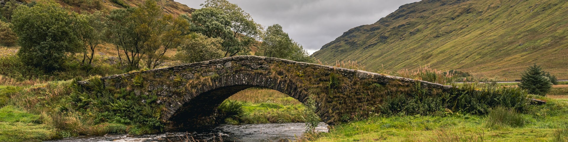 Bridge over Kinglas Water near Cairndow, Scotland, UK