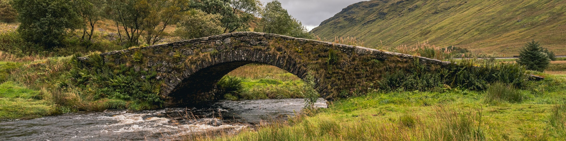 Bridge over Kinglas Water near Cairndow, Scotland, UK