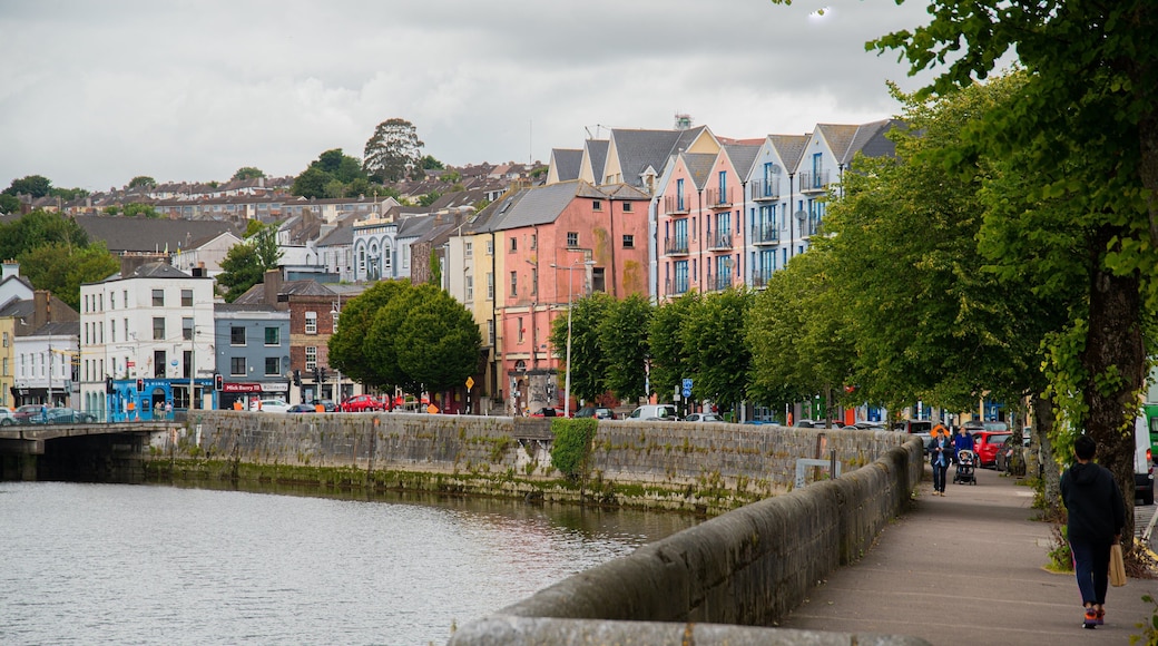 Cork City Centre showing a bay or harbor