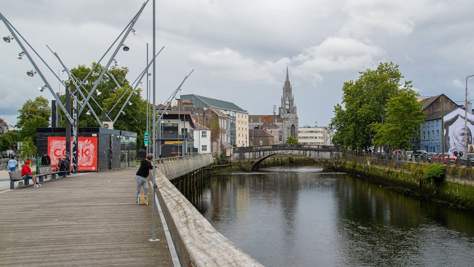 Cork City Centre which includes a river or creek and a bridge