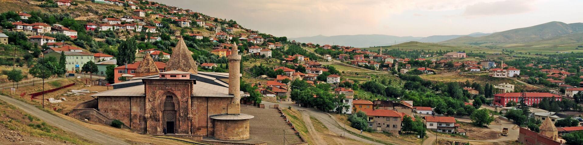 The Grand Mosque and Hospital in Divrigi, Turkey, was built in the 13th century. It has magnificent stone workmanship.