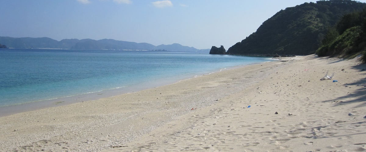 Nishibama beach on Aka island