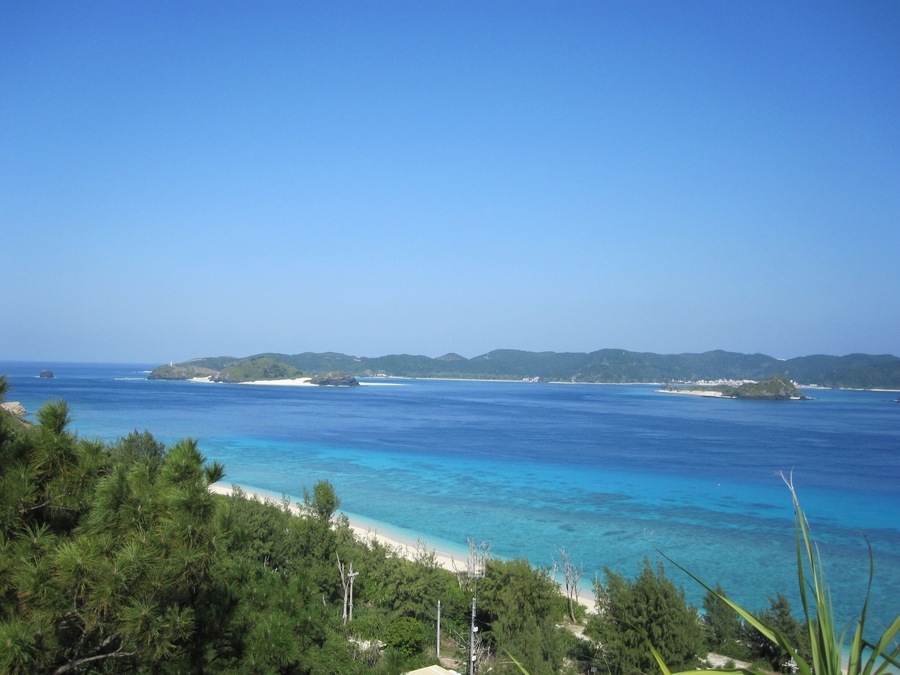 Nishibama beach from above.