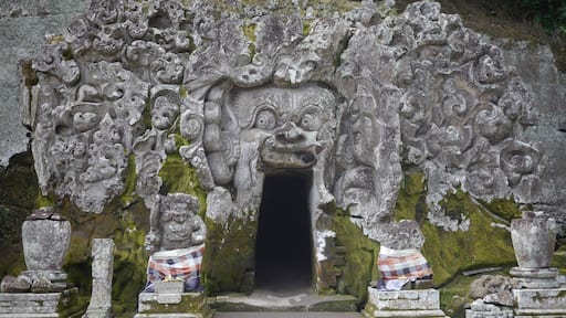 Probably the highlight of our Ubud weekend was visiting Goa Gajah, just outside of city center. There’s a small cost to enter, but worth every rupiah. It’s called “Elephant Cave”, for good reason, the carvings and sculptures are something to see! The cave itself is tiny, and rather anti-climatic. The bathing pools aren’t ideal for swimming, but make for some cool photos. The most incredible part of Goa Gajah is the hike to the waterfall. Some may even miss it, because it’s obscurely marked with signs for a Buddhist temple. It's about a 30 minute hike on narrow trails through lush greenery.