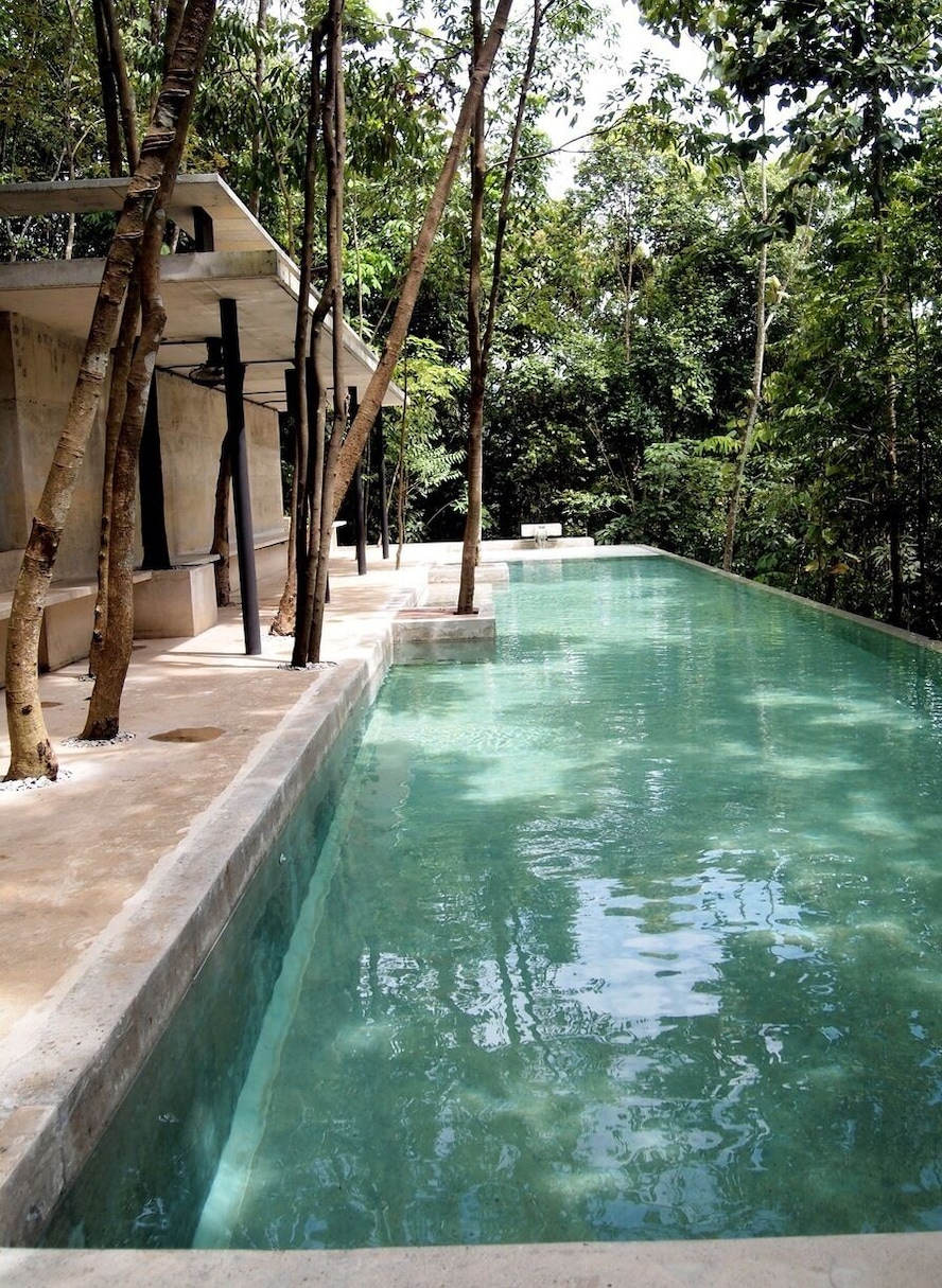 SEKEPING SERENDAH - swimming Pool situated along the slope of the hills, been our hang out place during our weekend retreat