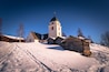 Rattvik - March 30, 2018: Old church of Rattvik, Dalarna, Sweden