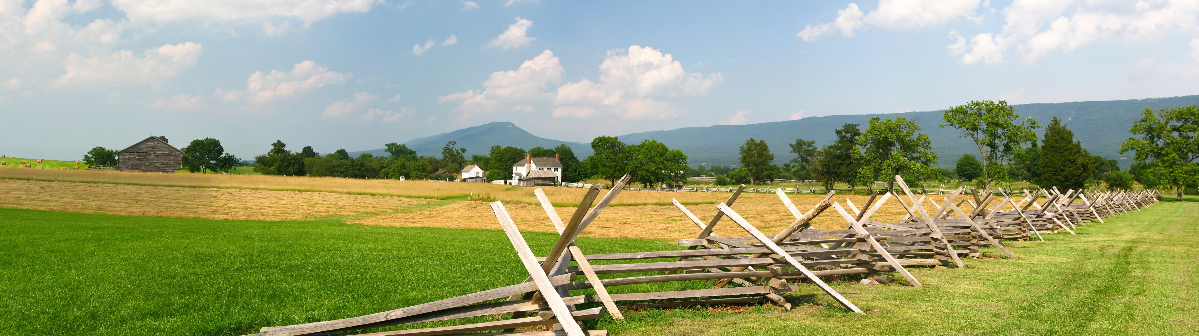 Panorama of NewMarket Battlefield