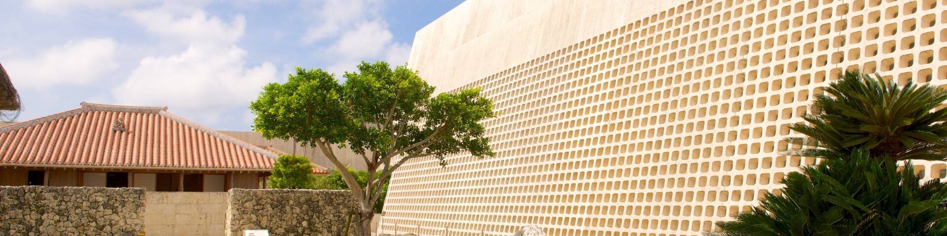 Musée préfectoral et des beaux-arts d\'Okinawa mettant en vedette parc