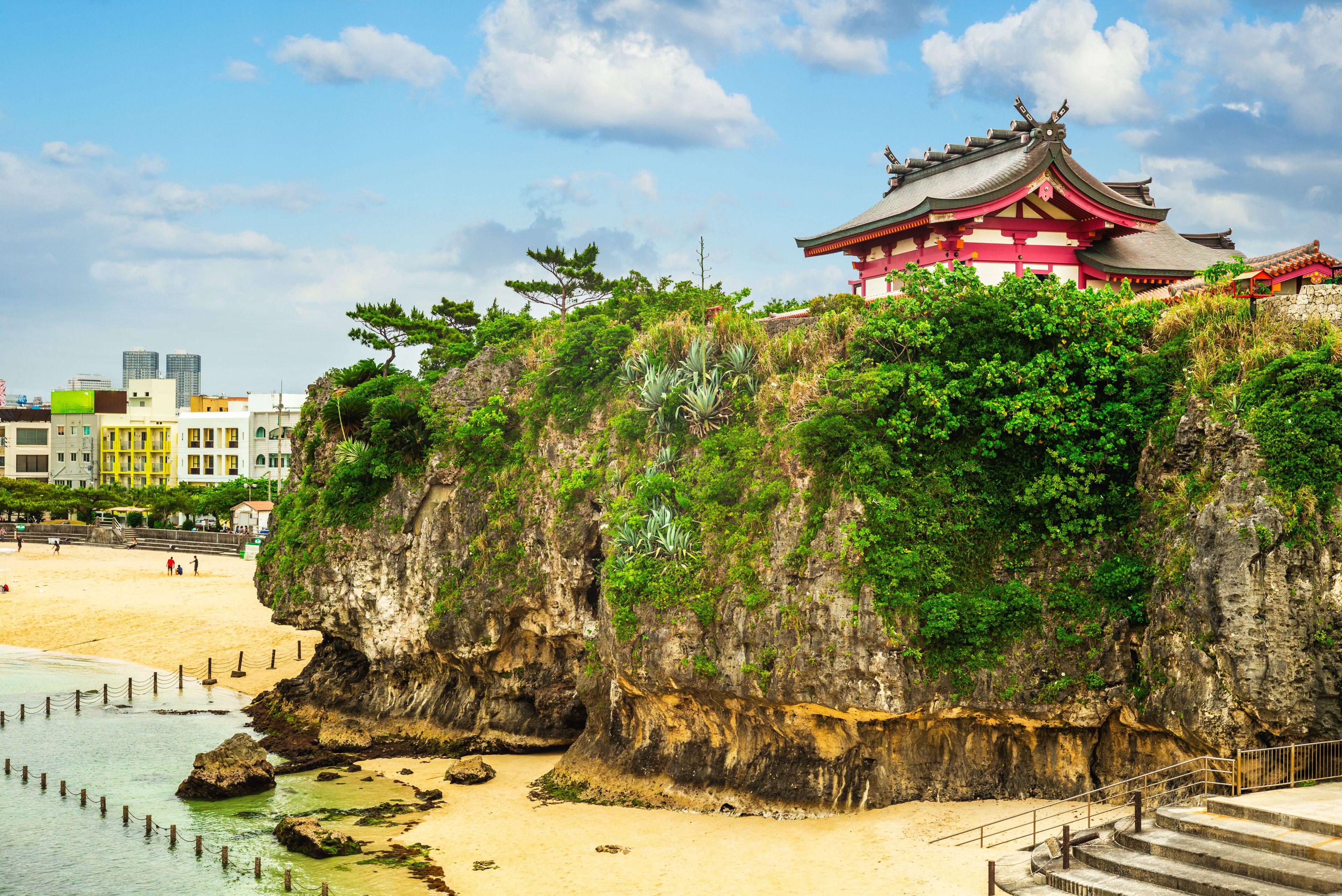 Scenery of Naminoue Shrine located at Naha city in Okinawa, Japan