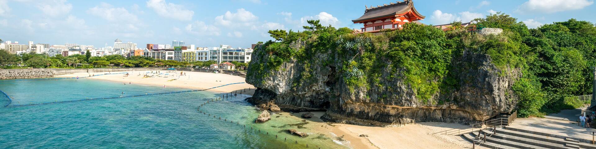 Naminoue Beach in Naha, Okinawa, Japan