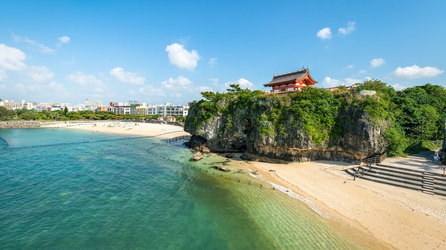 Naminoue Beach in Naha, Okinawa, Japan