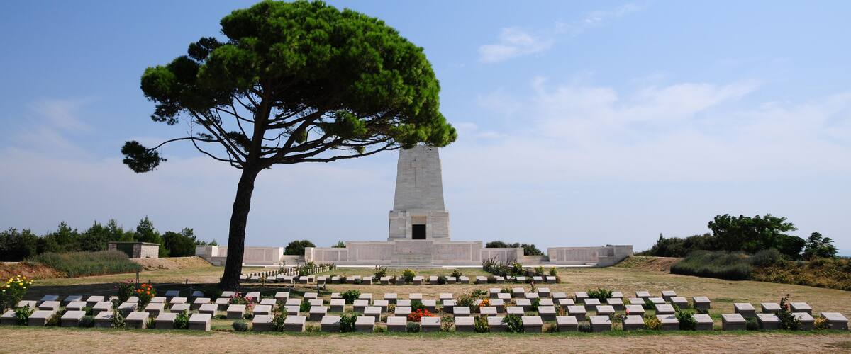 Gallipoli Peninsula in Canakkale, Turkey.