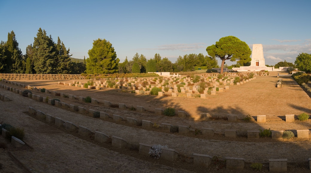 Panoramic view of the Lone Pine Anzac Memorial. At the Gallipoli Battlefields in Gallipoli, Turkey country