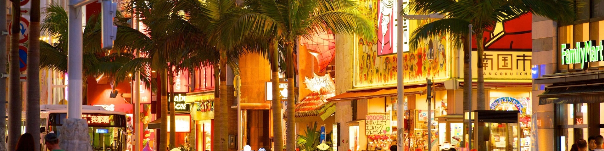 International Street mostrando vida nocturna, una ciudad y imágenes de calles