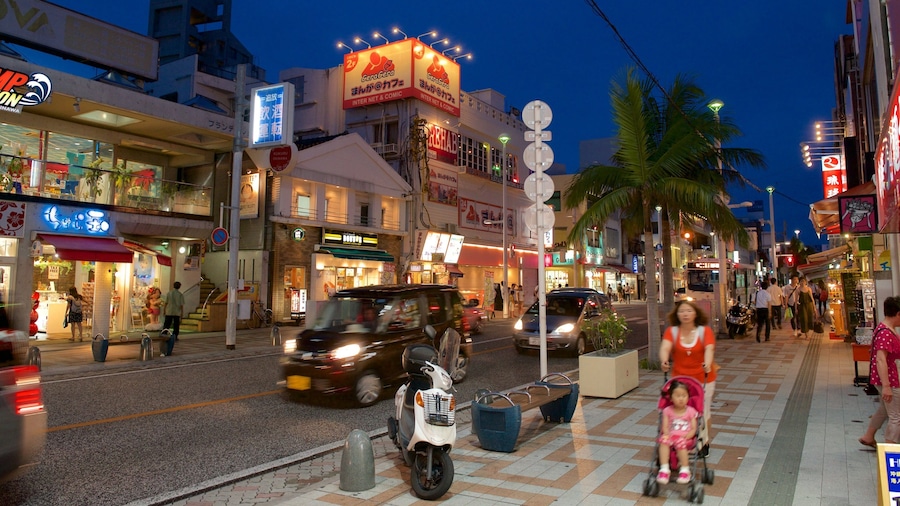 International Street which includes street scenes, night scenes and nightlife