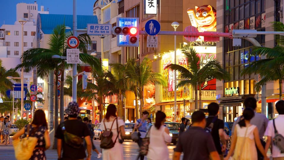International Street featuring nightlife, a city and night scenes